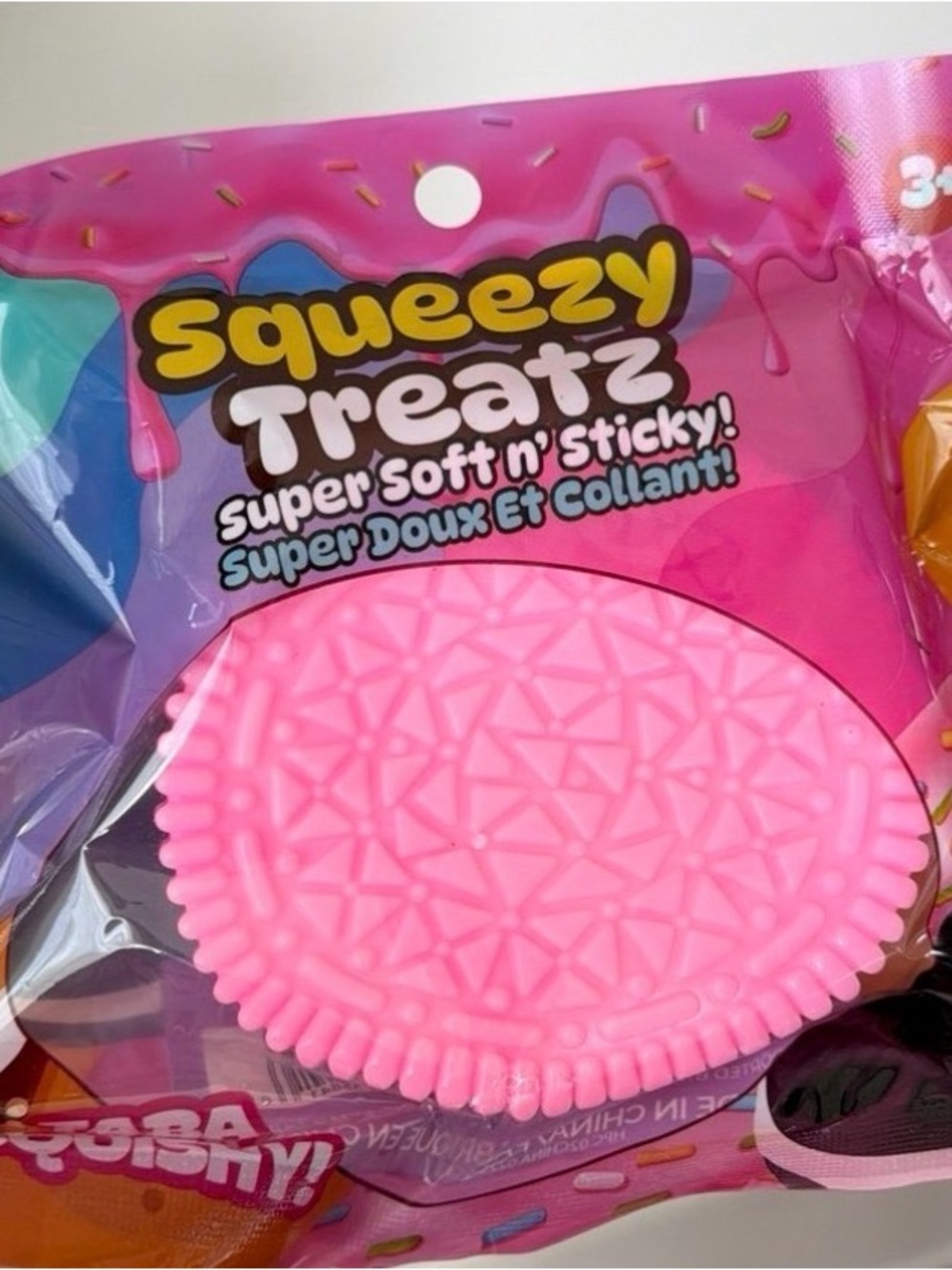 Large Taba Squishy Oreo Like Cookie - Pink Oreo